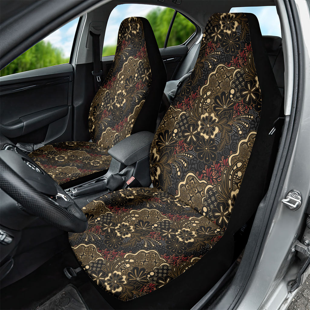 Batik Sekar Jagad Car Seat Cover Indonesian Traditional Pattern