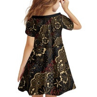 Batik Sekar Jagad Family Matching Tank Maxi Dress and Hawaiian Shirt Indonesian Traditional Pattern