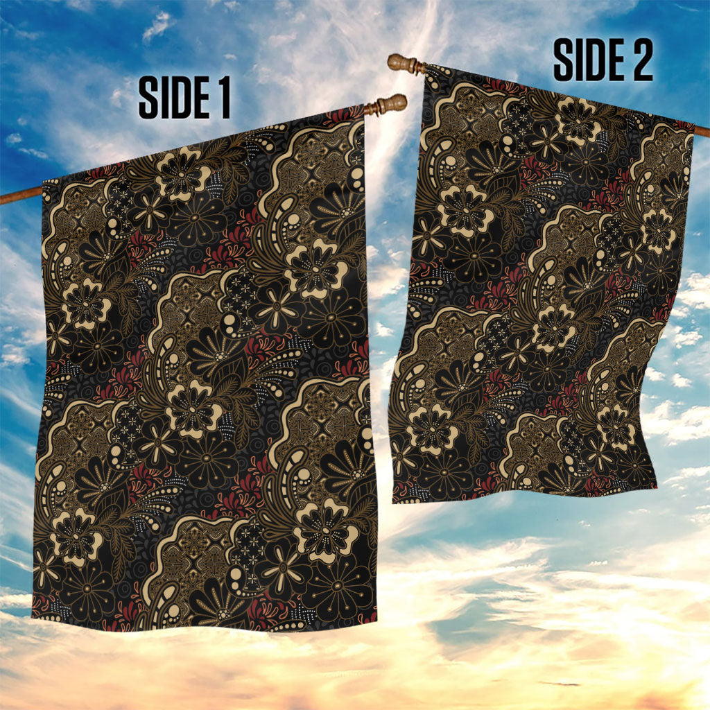 Batik Sekar Jagad Garden Flag Indonesian Traditional Pattern