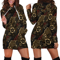 Batik Sekar Jagad Hoodie Dress Indonesian Traditional Pattern