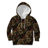 Batik Sekar Jagad Kid Hoodie Indonesian Traditional Pattern