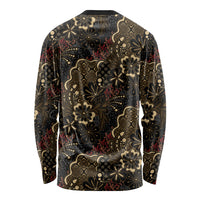 Batik Sekar Jagad Long Sleeve Shirt Indonesian Traditional Pattern