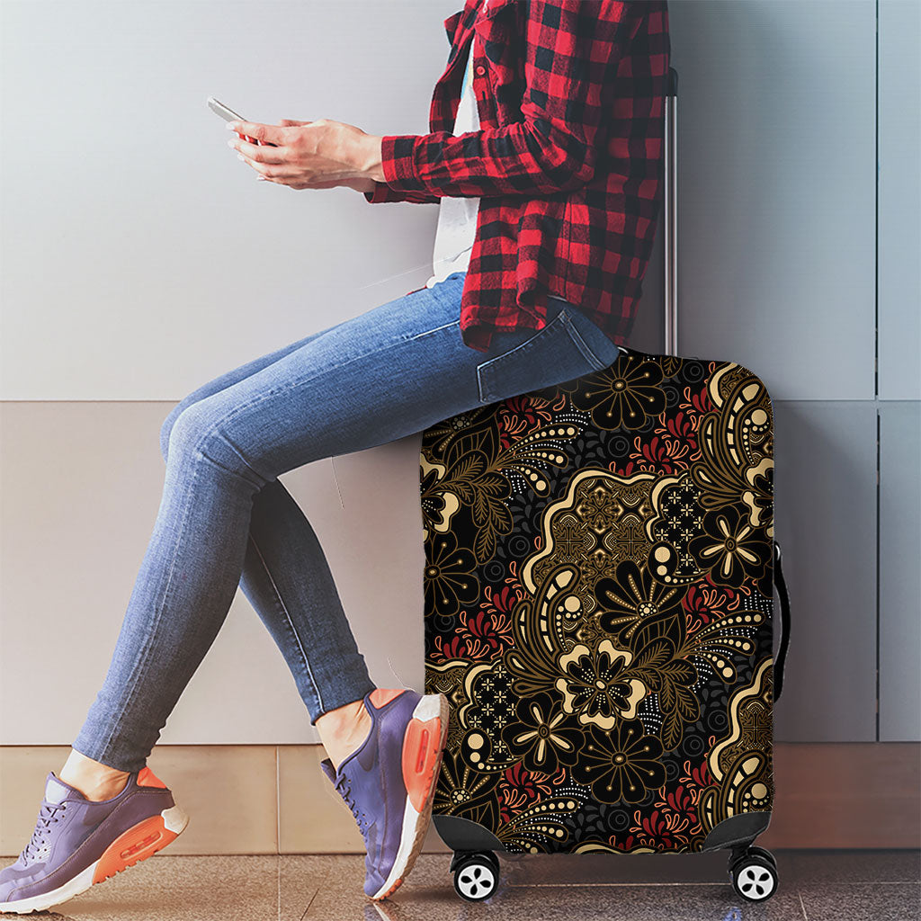 Batik Sekar Jagad Luggage Cover Indonesian Traditional Pattern