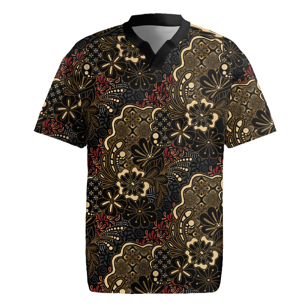 Batik Sekar Jagad Rugby Jersey Indonesian Traditional Pattern