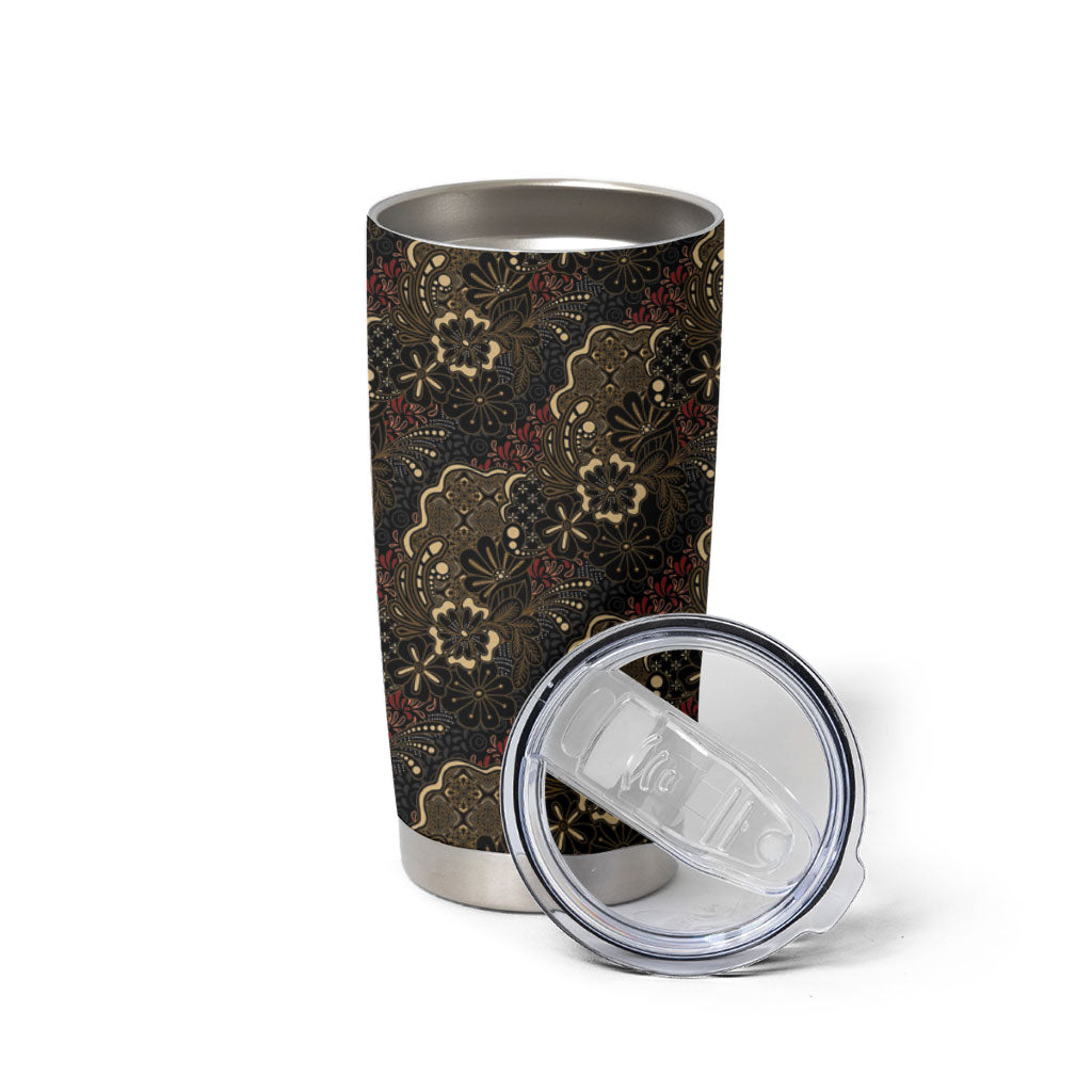 Batik Sekar Jagad Tumbler Cup Indonesian Traditional Pattern