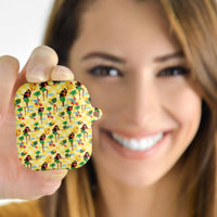 Hawaii Hula Girl Tropical AirPods Case Yellow Palaka