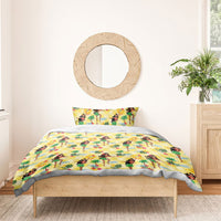 Hawaii Hula Girl Tropical Bedding Set Yellow Palaka