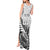 Custom New Zealand Silver Fern Rugby Tank Maxi Dress Aotearoa Maori Black Version LT01 - Polynesian Pride