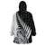 New Zealand Silver Fern Rugby Wearable Blanket Hoodie Aotearoa Maori White Version LT01 - Polynesian Pride