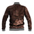 Bula Fiji Masi Baseball Jacket Fijian Tapa Vintage Dark Brown Version LT01 - Polynesian Pride