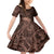 Bula Fiji Masi Family Matching Mermaid Dress and Hawaiian Shirt Fijian Tapa Vintage Dark Brown Version LT01 Daughter's Dress Brown - Polynesian Pride