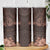 Bula Fiji Masi Skinny Tumbler Fijian Tapa Vintage Dark Brown Version