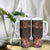 Bula Fiji Masi Tumbler With Handle Fijian Tapa Vintage Dark Brown Version