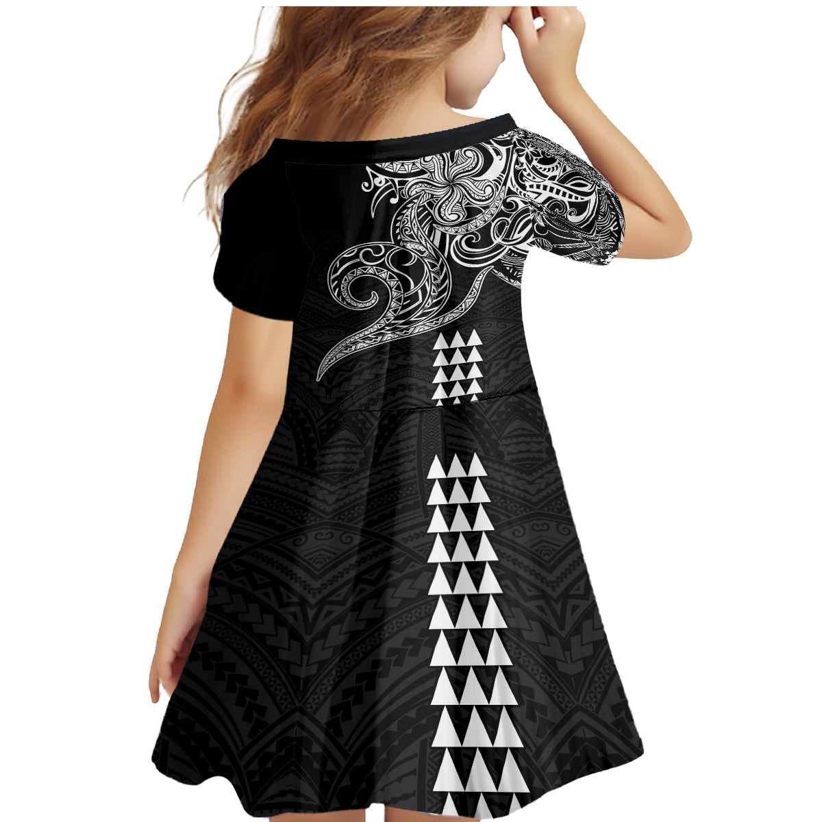 Hawaii Valentine Family Matching Mermaid Dress and Hawaiian Shirt Kakau Polynesian Heart LT01 - Polynesian Pride