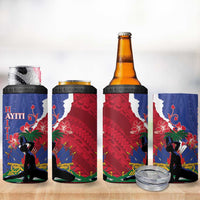 Personalised Haiti Le Marron Inconnu 4 in 1 Can Cooler Tumbler Dashiki Mix Polynesian Pattern