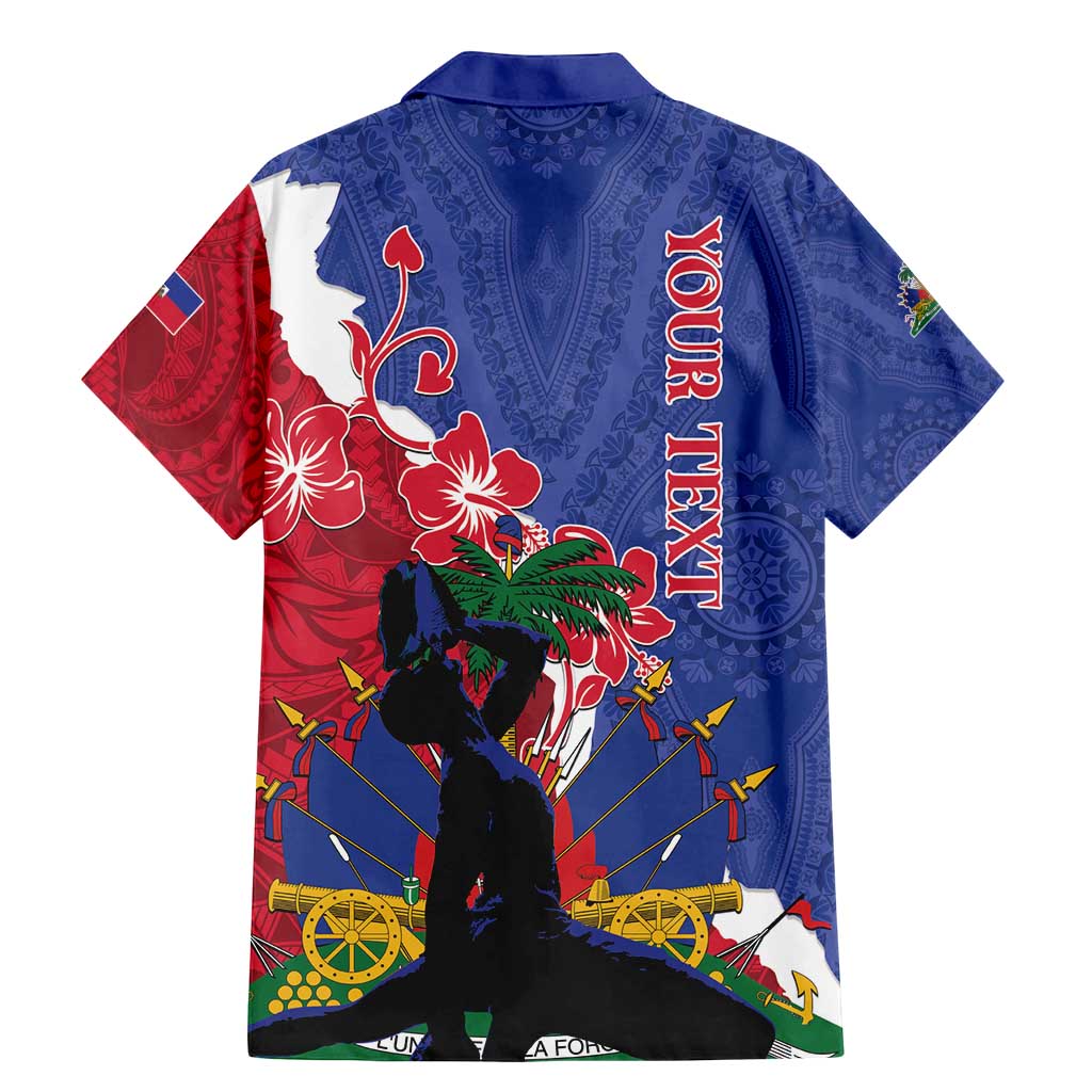 Personalised Haiti Le Marron Inconnu Family Matching Mermaid Dress and Hawaiian Shirt Dashiki Mix Polynesian Pattern