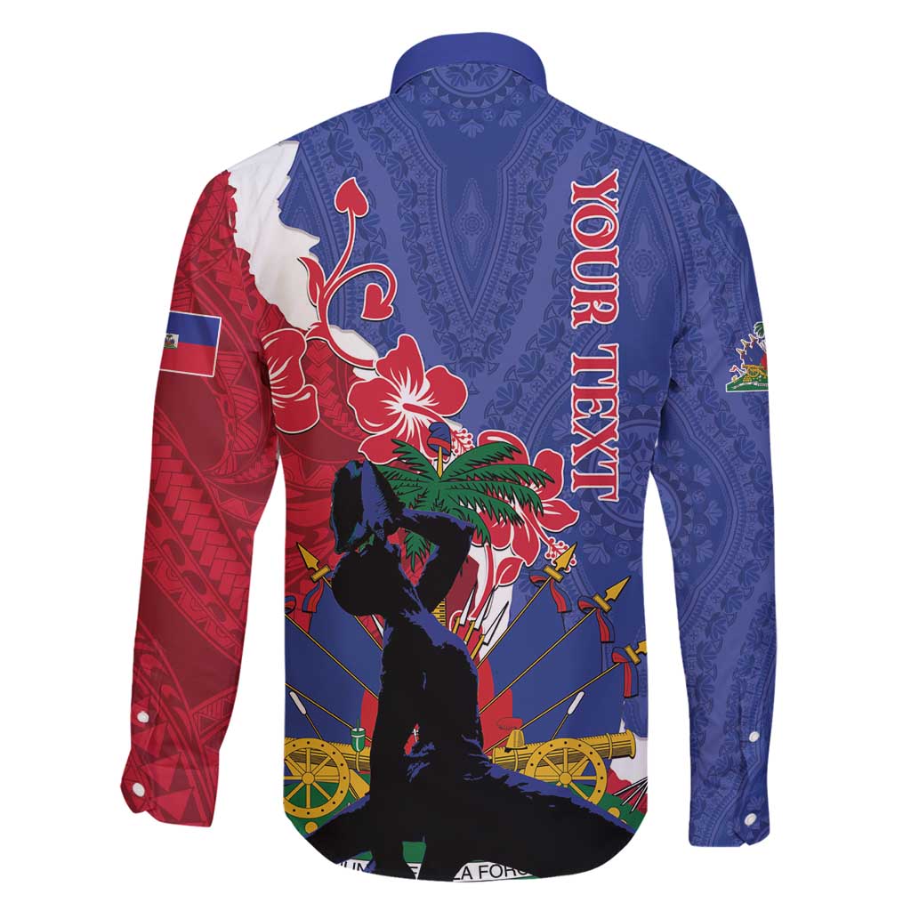 Personalised Haiti Le Marron Inconnu Family Matching Mermaid Dress and Hawaiian Shirt Dashiki Mix Polynesian Pattern