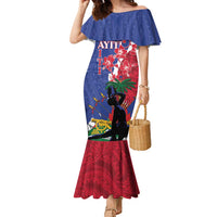 Personalised Haiti Le Marron Inconnu Family Matching Mermaid Dress and Hawaiian Shirt Dashiki Mix Polynesian Pattern