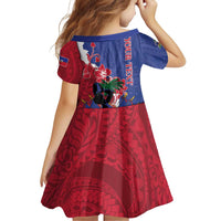 Personalised Haiti Le Marron Inconnu Family Matching Off Shoulder Short Dress and Hawaiian Shirt Dashiki Mix Polynesian Pattern LT01 - Polynesian Pride