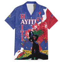 Personalised Haiti Le Marron Inconnu Family Matching Off Shoulder Short Dress and Hawaiian Shirt Dashiki Mix Polynesian Pattern LT01 Dad's Shirt - Short Sleeve Blue - Polynesian Pride