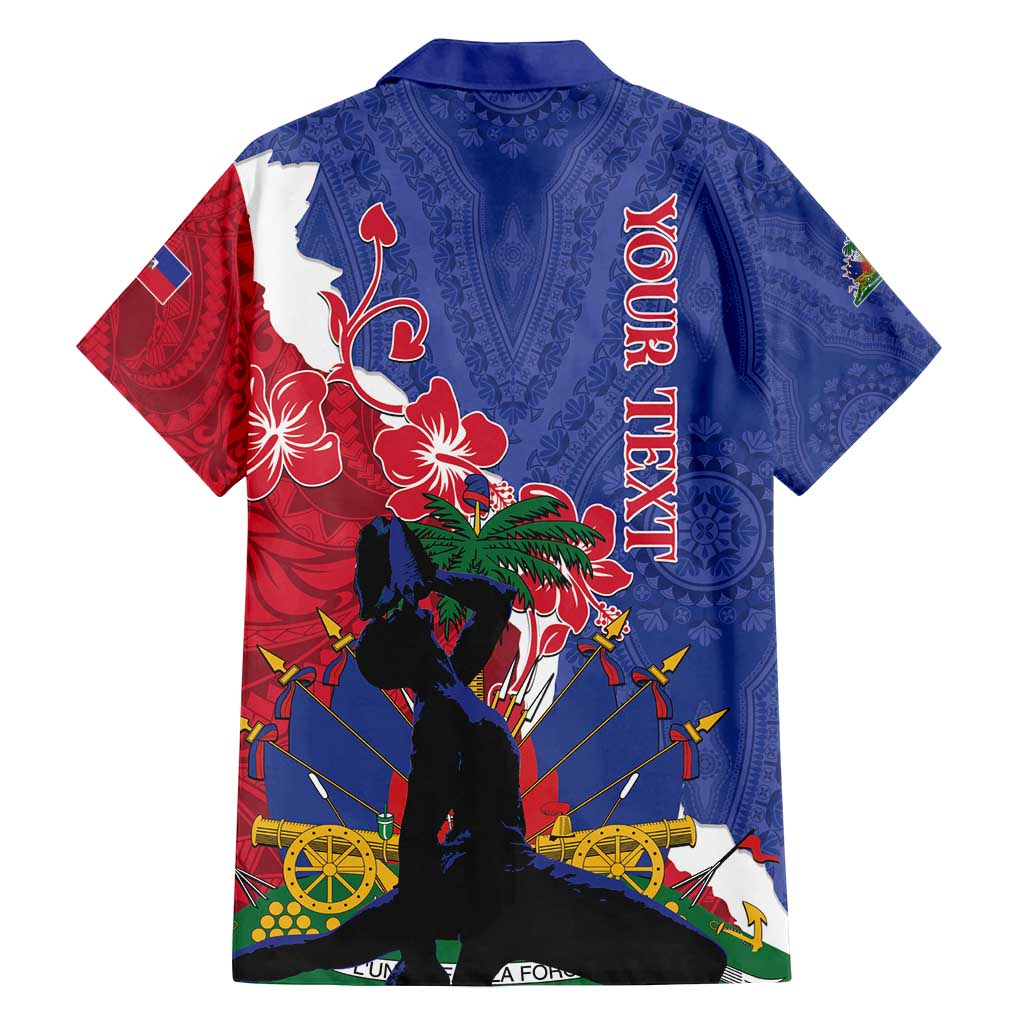 Personalised Haiti Le Marron Inconnu Family Matching Off Shoulder Short Dress and Hawaiian Shirt Dashiki Mix Polynesian Pattern LT01 - Polynesian Pride