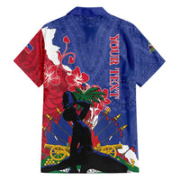 Personalised Haiti Le Marron Inconnu Family Matching Off Shoulder Short Dress and Hawaiian Shirt Dashiki Mix Polynesian Pattern LT01 - Polynesian Pride