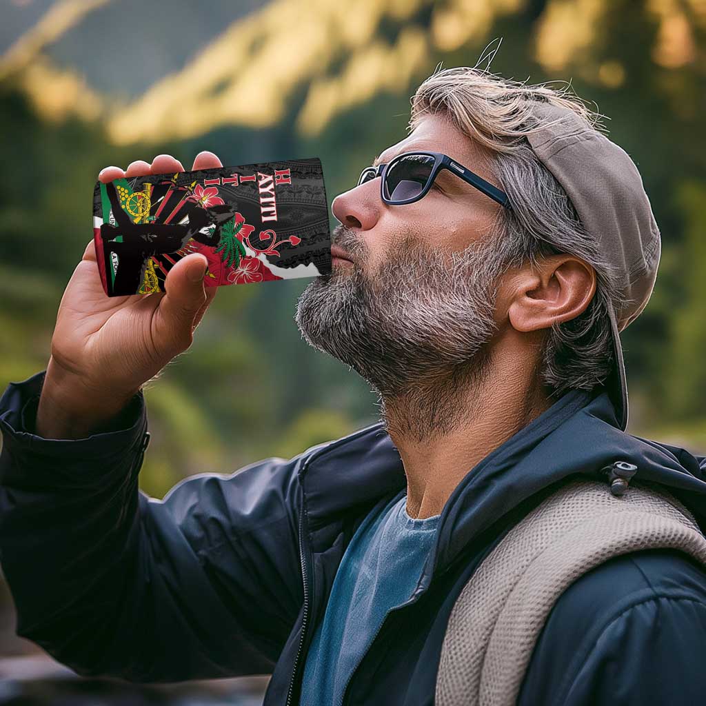 Personalised Ayiti Neg Marron 4 in 1 Can Cooler Tumbler Dashiki Mix Polynesian Pattern