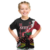 Personalised Ayiti Neg Marron Kid T Shirt Dashiki Mix Polynesian Pattern