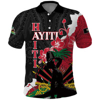 Personalised Ayiti Neg Marron Polo Shirt Dashiki Mix Polynesian Pattern