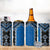 Blue Niho Taniwha Mix Poutama 4 in 1 Can Cooler Tumbler Unique Taniko Aotearoa