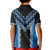 Blue Niho Taniwha Mix Poutama Kid Polo Shirt Unique Taniko Aotearoa