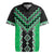 Green Niho Taniwha Mix Poutama Rugby Jersey Unique Taniko Aotearoa