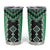 Green Niho Taniwha Mix Poutama Tumbler Cup Unique Taniko Aotearoa