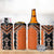 Orange Niho Taniwha Mix Poutama 4 in 1 Can Cooler Tumbler Unique Taniko Aotearoa