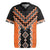 Orange Niho Taniwha Mix Poutama Rugby Jersey Unique Taniko Aotearoa