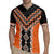 Orange Niho Taniwha Mix Poutama Rugby Jersey Unique Taniko Aotearoa