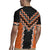 Orange Niho Taniwha Mix Poutama Rugby Jersey Unique Taniko Aotearoa