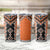 Orange Niho Taniwha Mix Poutama Tumbler Cup Unique Taniko Aotearoa