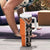 Orange Niho Taniwha Mix Poutama Tumbler With Handle Unique Taniko Aotearoa