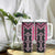 Pink Niho Taniwha Mix Poutama Tumbler With Handle Unique Taniko Aotearoa