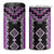 Purple Niho Taniwha Mix Poutama 4 in 1 Can Cooler Tumbler Unique Taniko Aotearoa