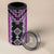 Purple Niho Taniwha Mix Poutama 4 in 1 Can Cooler Tumbler Unique Taniko Aotearoa