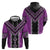 Purple Niho Taniwha Mix Poutama Hoodie Unique Taniko Aotearoa