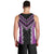 Purple Niho Taniwha Mix Poutama Men Tank Top Unique Taniko Aotearoa