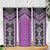 Purple Niho Taniwha Mix Poutama Skinny Tumbler Unique Taniko Aotearoa