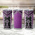 Purple Niho Taniwha Mix Poutama Tumbler Cup Unique Taniko Aotearoa