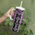 Purple Niho Taniwha Mix Poutama Tumbler With Handle Unique Taniko Aotearoa