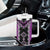 Purple Niho Taniwha Mix Poutama Tumbler With Handle Unique Taniko Aotearoa