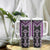 Purple Niho Taniwha Mix Poutama Tumbler With Handle Unique Taniko Aotearoa