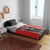 Red Niho Taniwha Mix Poutama Bedding Set Unique Taniko Aotearoa